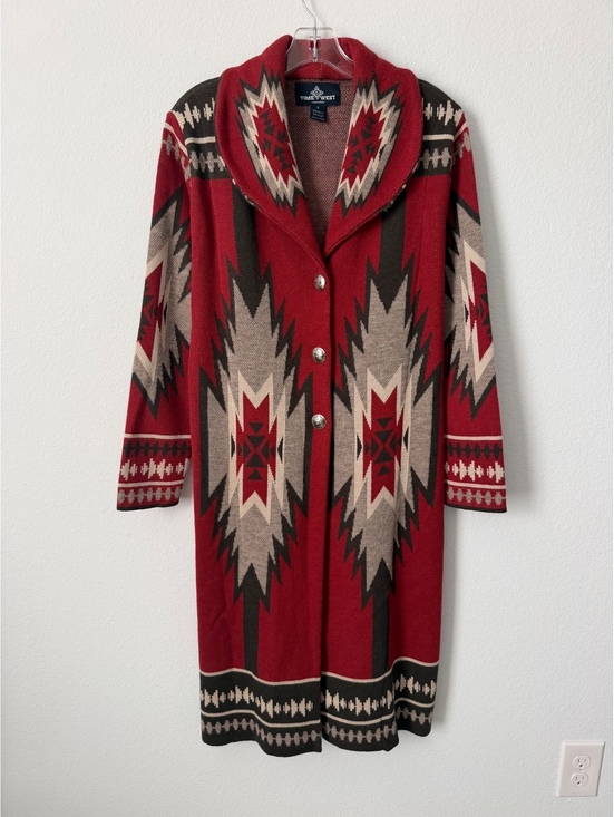 Sweaters - Time of the West Long Sleeve Button Up Southwestern Cardigan Sweater Size S